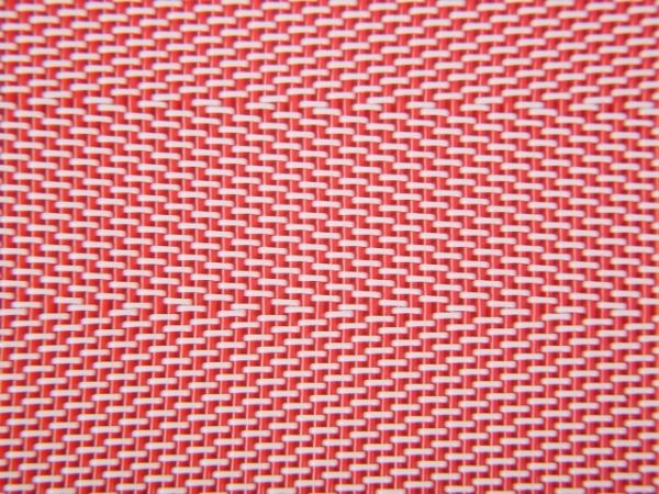 Red and white 4-shed woven mesh