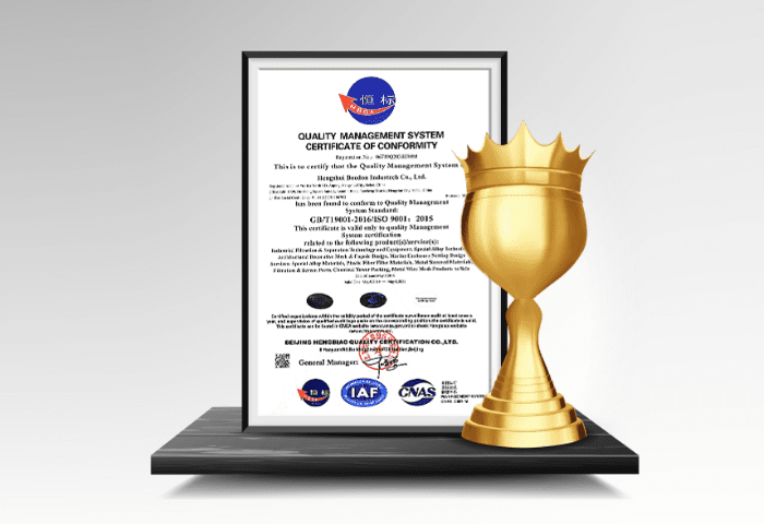 The ISO 9001-2015 certificate of Boedon.