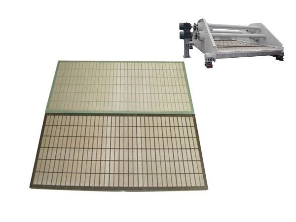 Screen mesh installed on linear vibrating screen