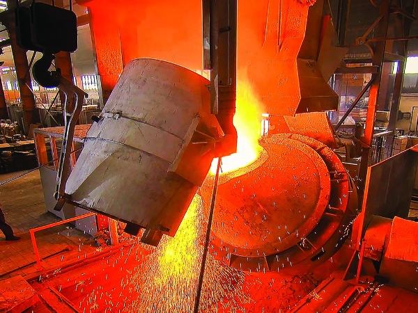 The machine is performing metallurgical operation.