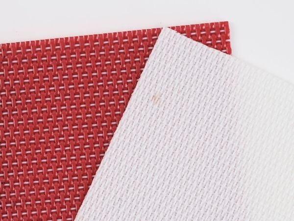 White round wire polyester dryer fabric and red flat wire polyester dryer fabric