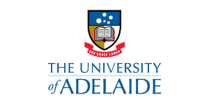 The logo of University of Adelaide.