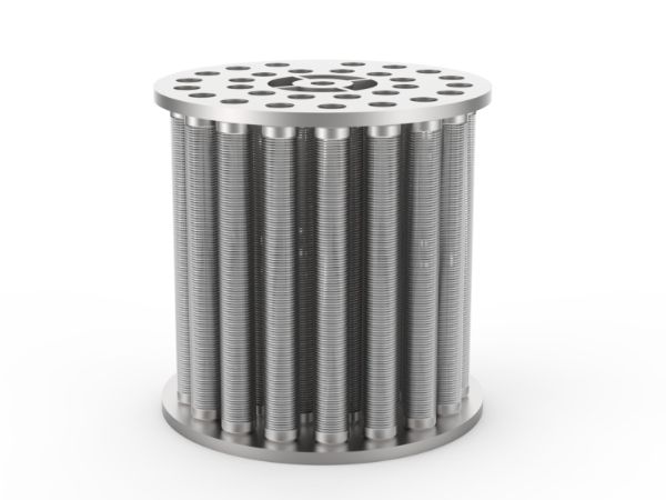 Carcasa del filtro de retrolavado y múltiples filtros de retrolavado de alambre de cuña