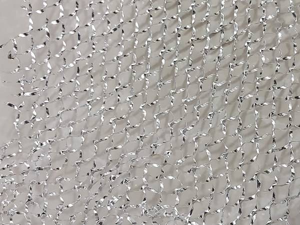 Aluminum foil mesh detail