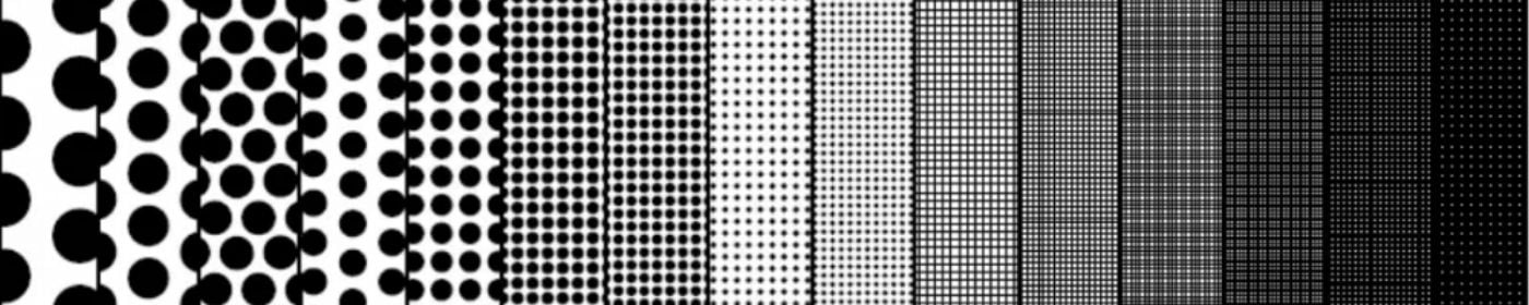 Types perforés en métal et maille tissée