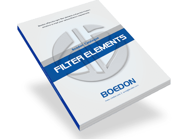 The cover of boedon filter elements catalogue
