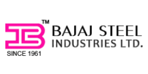 The logo of BAJAJ Steel.