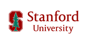 The logo of Stanford University.