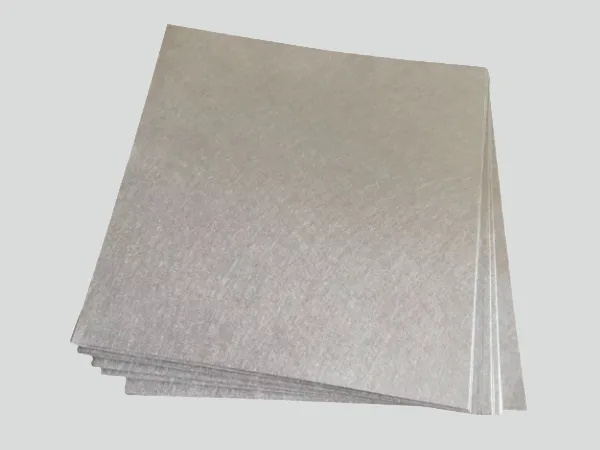 Multiple square nickel sintered felts stacked together