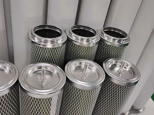 Finished expanded metal mesh filtration device product