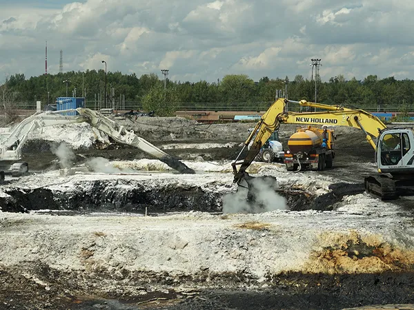Soil and groundwater remediation in progress
