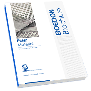 The cover of filter materials catalogue.