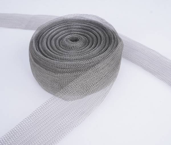A picture of knitted wire mesh tape