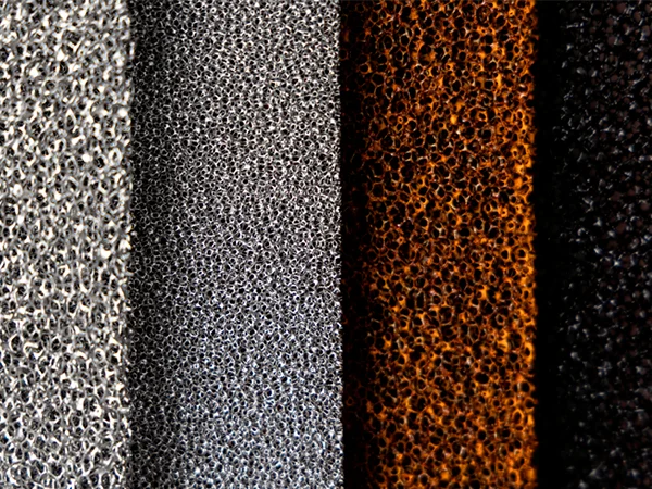 Espumas metálicas de diversos materiais