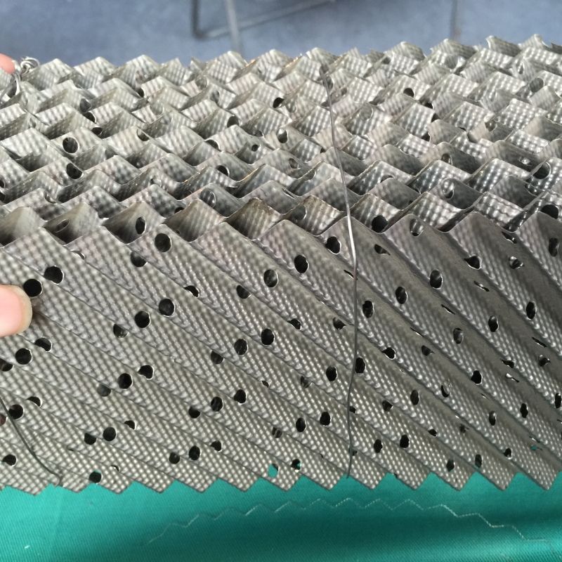 Multilayer corrugated perforated structured packing