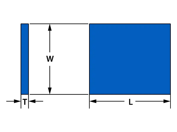 Blue sintered porous sheet drawing