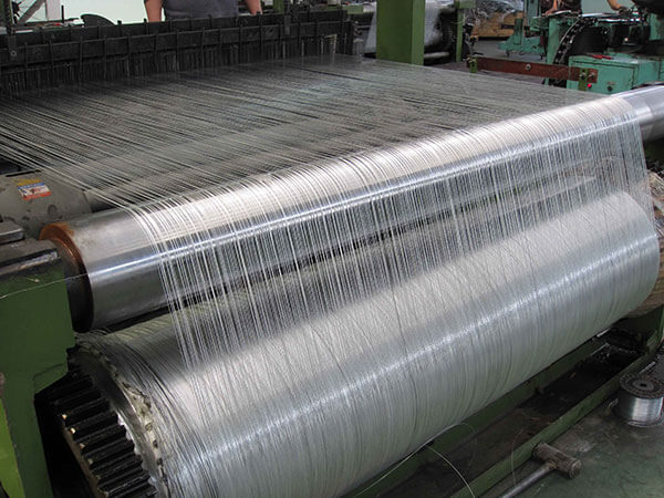 Machines are processing stainless steel wires