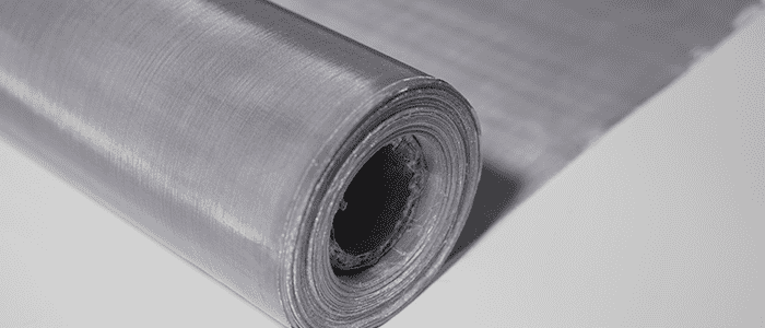 A unfolding titanium woven mesh roll